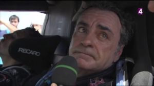 CARLOS SAINZ ATROPELLO A UN MOTOCICLISTA