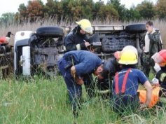 Así quedo el auto del el piloto del Turismo Carretera.