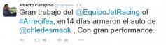 Twitt de Alberto Canapino