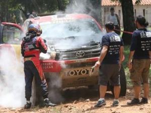 AUTOS : GANO NASSER AL-ATTIYAH CON PROBLEMAS