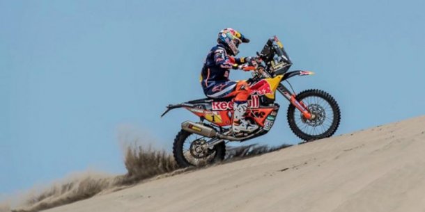 Sunderland gano en las motos y arranco el Dakar con el pie derecho