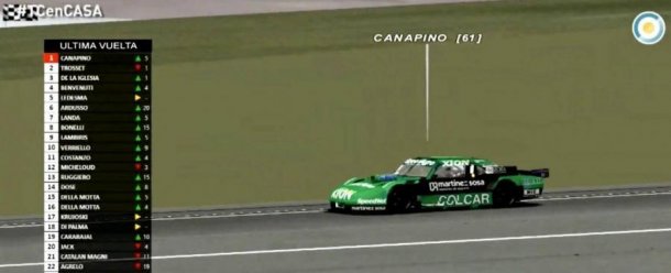 Canapino se quiere quedar con otro campeonato, en este caso el de TC Virtual 