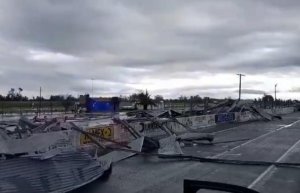 ASÍ QUEDÓ EL AUTÓDROMO DE 9 DE JULIO LUEGO DEL FUERTE TEMPORAL 