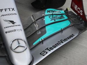 MERCEDES ENFRENTA UNA INVESTIGACION DE LA FIA POR SU ALERON DELANTERO